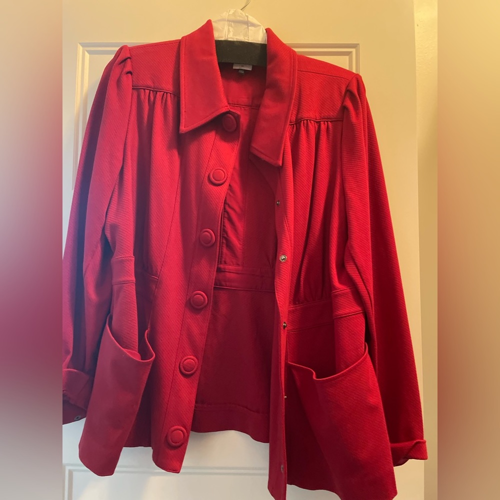 Cabi red Spencer jacket
